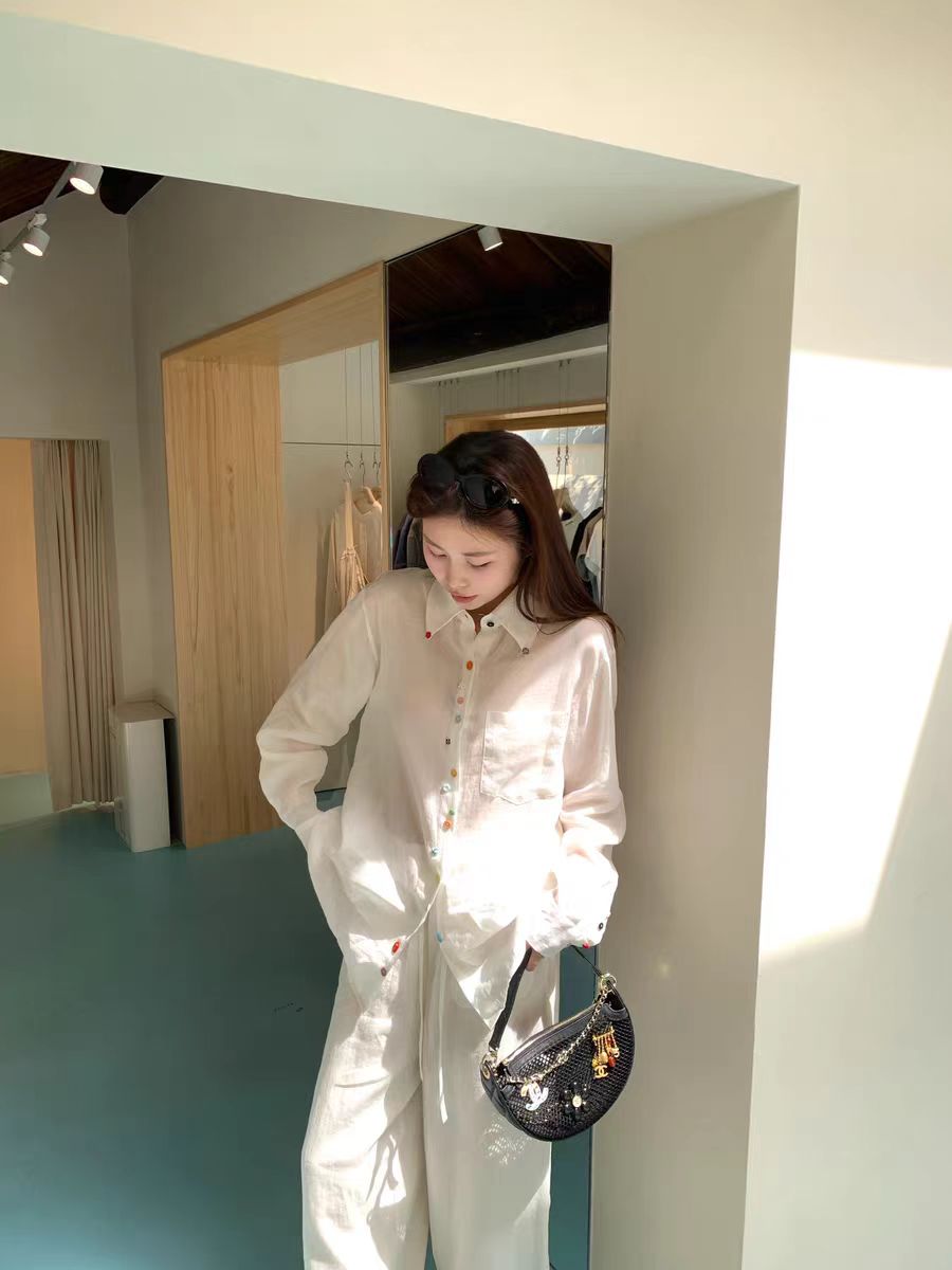 Linen shirt set